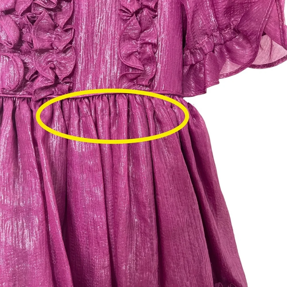 Martha’s Miniatures Purple Ruffle Party Pageant Dress Girls Vintage